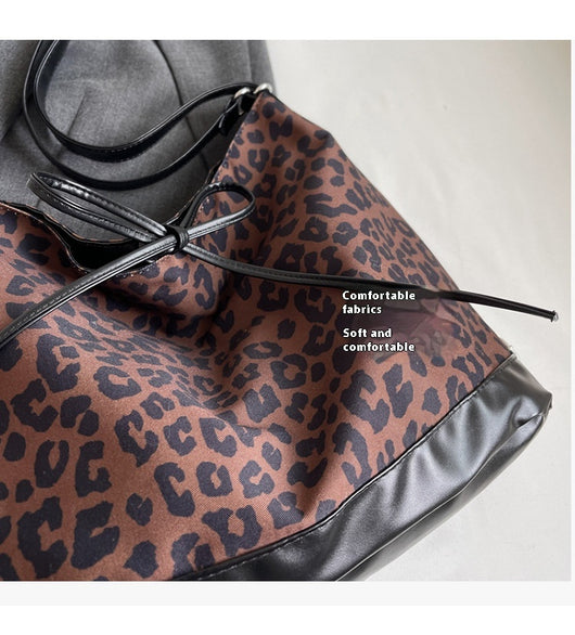 Mochila de Moda con Estampado Leopardo de Gran Capacidad Multiusos - Image 20