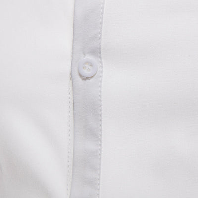 Camisa Manga Encaje Hombre Color Sólido - Image 9