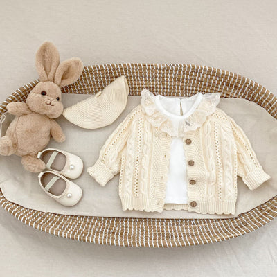 Abrigo Tejido Trenzado Otoño para Niños y Niñas - Image 13