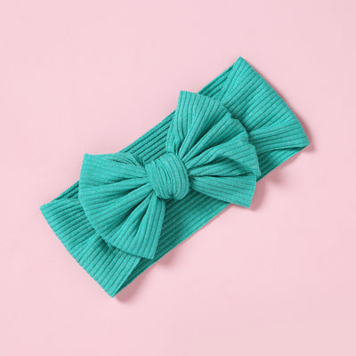 Diadema Elástica Ancha con Moño para Bebé y Niña - Image 3