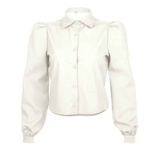 Blusa de Solapas Estructuradas con Mangas Abullonadas - Image 14