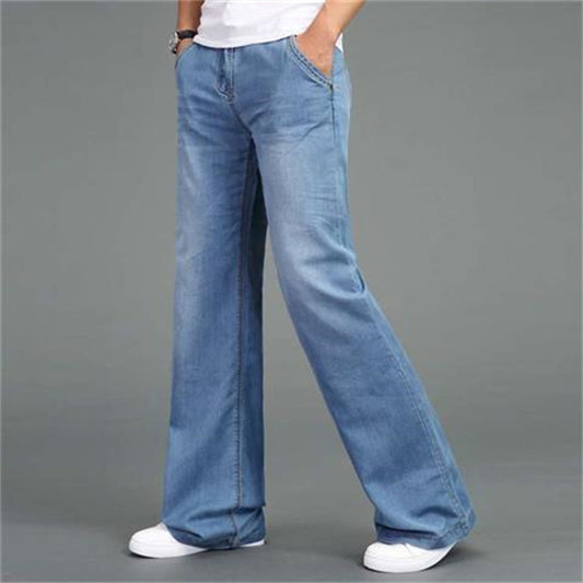 Jeans Rectos Anchos Hombre - Corte Relajado y Moderno