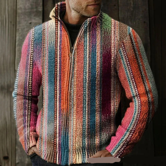 Chaqueta Navideña Casual para Hombre con Estampado 3D y Cierre - Image 11