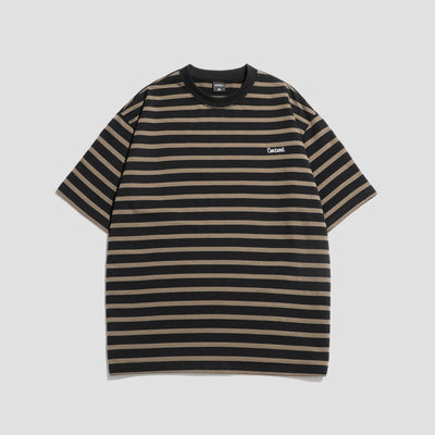 Camiseta Rayada Hombre Marca Americana - Corte Relajado Cuello Redondo - Image 5