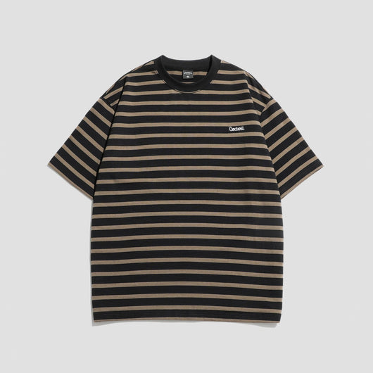 Camiseta Rayada Hombre Marca Americana - Corte Relajado Cuello Redondo - Image 5