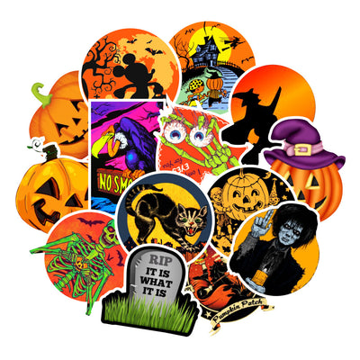 Pack 50 Stickers Halloween Resistentes al Agua para Laptop, Tazas y Refrigerador - Image 5