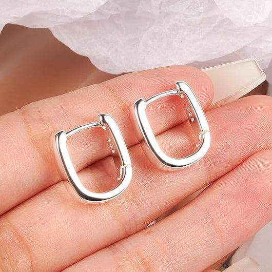 Aretes Ovalados en U de Oro Francés - Estilo Europeo y Americano para Mujer - Image 10
