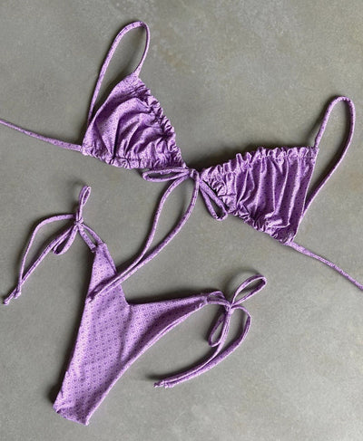 Bikini Deportivo de Tiras Ajustables en Color Sólido - Image 15