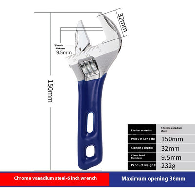 Llave Inglesa Ajustable Portátil de Apertura Grande - Image 11