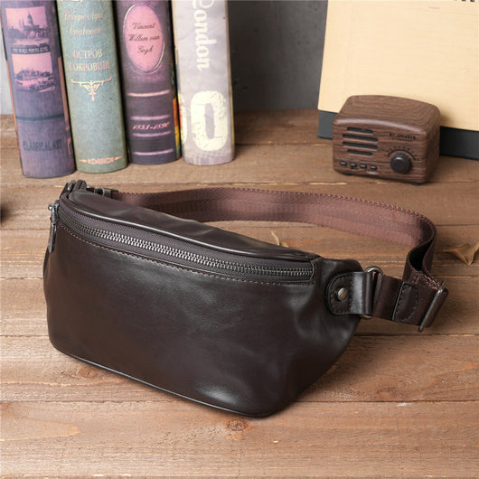 Bolsa Cruzada Deportiva de Cuero Genuino con Gran Capacidad - Image 5