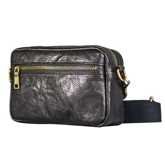 Bolsa Bandolera de Cuero Genuino Hecha a Mano para Hombre Joven - Image 2