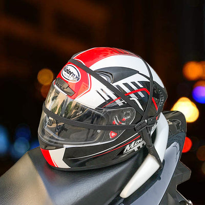 Correa Elástica Retráctil con 2 Ganchos para Casco y Equipaje de Moto - Image 3