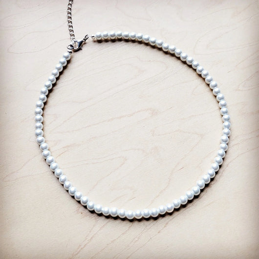 **Colar com Pérolas de Vidro Coleção Casamento 259v