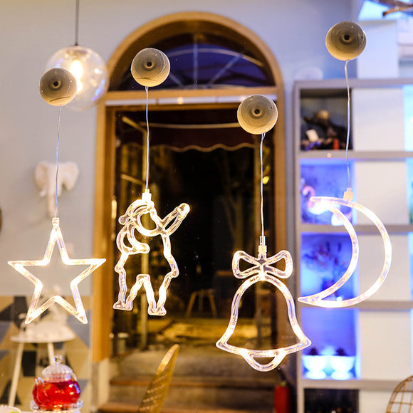 Luces LED Navideñas Divinas con Ventosa Adhesiva