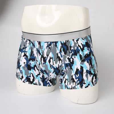 Boxers Hombre Estampado Floral Seda de Hielo Cintura Media Transpirables - Image 3