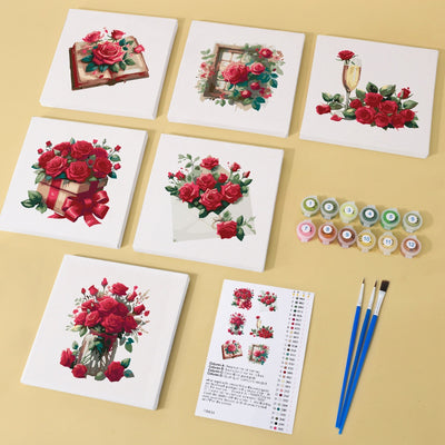 Kit de Pintura al Óleo Miniatura DIY - Paisajes y Flores para Principiantes - Image 51