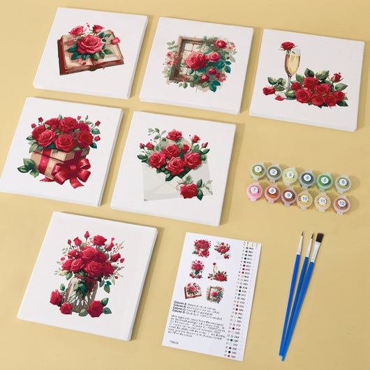 Kit de Pintura al Óleo Miniatura DIY - Paisajes y Flores para Principiantes - Image 51