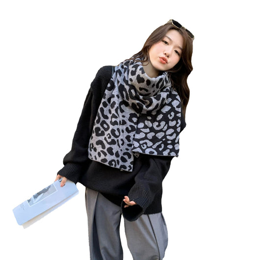 Bufanda Leopardo Moda Europa América - Cálida y Versátil para Mujer - Image 8