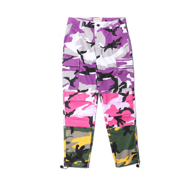 Pantalón Cargo Táctico Camuflaje Tri Color Baggy Hip Hop Streetwear - Image 4