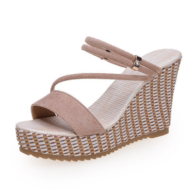 Sandalias Plataforma Verano con Tacón Inclinado - Comodidad y Estilo - Image 6