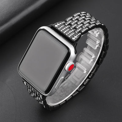 Correa de Reloj de Acero Inoxidable con Diamantes - Image 5
