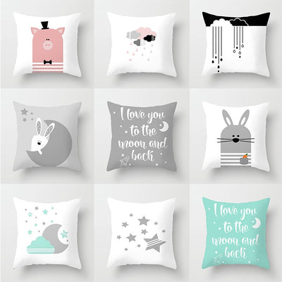 Funda de Almohada Estrellas y Luna Infantil