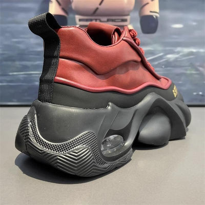 Zapatos Deportivos de Plataforma en Cuero para Hombre - Estilo Moderno y Confort - Image 48
