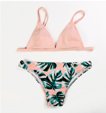Bikini Reversible con Estampado de Hojas Doble Cara - Image 10