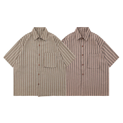 Camisa Retro Japonesa Suelta Estilo Universitario - Image 5