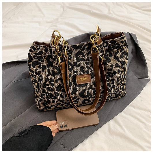 Bolsa de Hombro Estampado Leopardo Multiuso - Gran Capacidad y Estilo - Image 19