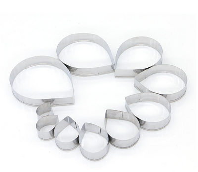 Juego de 10 Moldes Cortadores de Acero Inoxidable para Flores de Fondant - Image 3