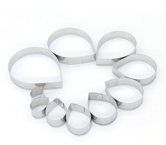 Juego de 10 Moldes Cortadores de Acero Inoxidable para Flores de Fondant - Image 3