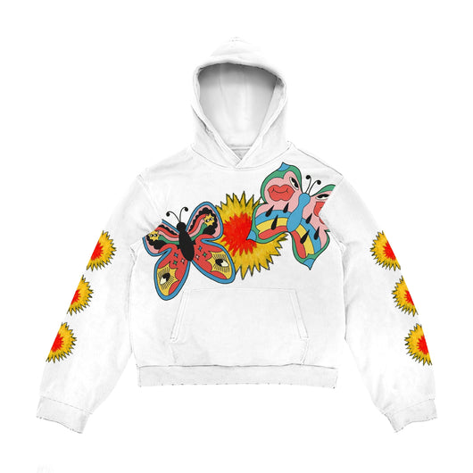 Sudadera con Capucha Estampado Pareja Impresionista Estilo Cartoon - Image 3