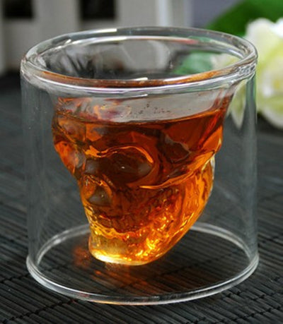 Vaso de Cristal Doble Transparente con Diseño Calavera - Image 22