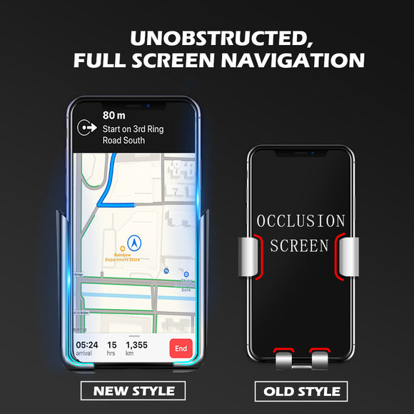 Soporte Universal para Celular en Rejilla de Ventilación del Auto