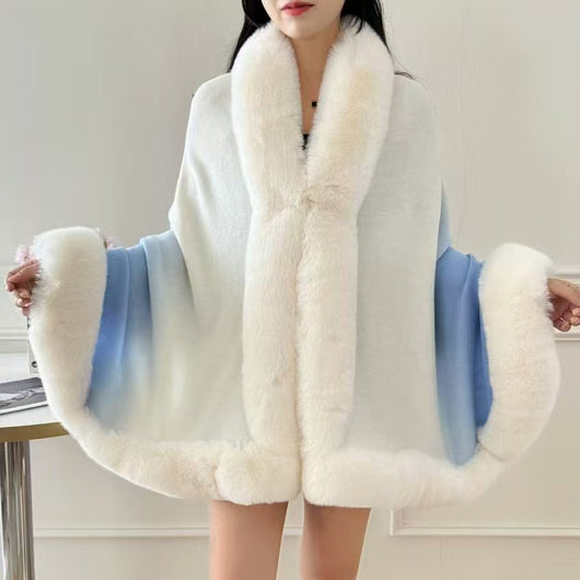 Cardigan de Invierno con Cuello de Pelaje para Mujer - Image 7