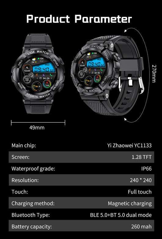 Reloj Inteligente con Monitoreo de Oxígeno en Sangre y Llamadas Bluetooth - Image 9