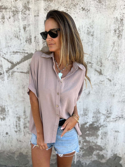 Blusa Casual de Cuello Vuelto para Mujer - Image 27