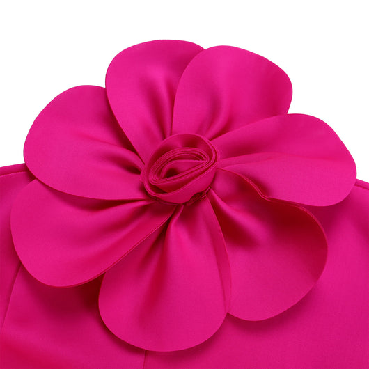 Vestido Elegante con Flores Tridimensionales para Mujer - Image 14