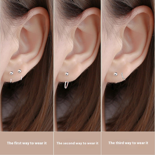 Aretes de Plata 999 Estilo Minimalista - Pendientes Elegantes para Mujer - Image 2