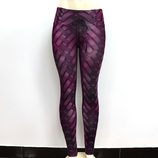 Leggins Deportivos Estampado Iron Weave con Levantamiento de Glúteos - Image 3
