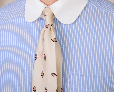 Camisa de Algodón a Rayas con Cuello y Manga Larga - Image 3