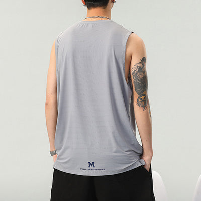 Camiseta Sin Mangas Hombre Estampado Letras - Colección Verano - Image 3