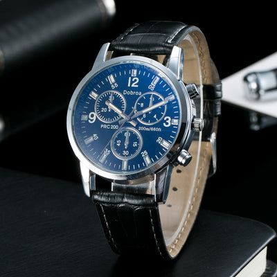 Reloj de Hombre Azul Cristal - Diseño Casual Moderno - Image 7