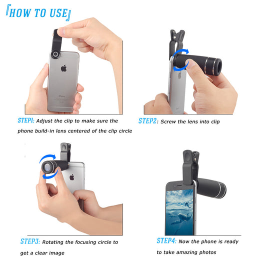 Kit de Lentes Profesionales para Smartphone: Gran Angular, Teleobjetivo y Ojo de Pez HD - Image 20