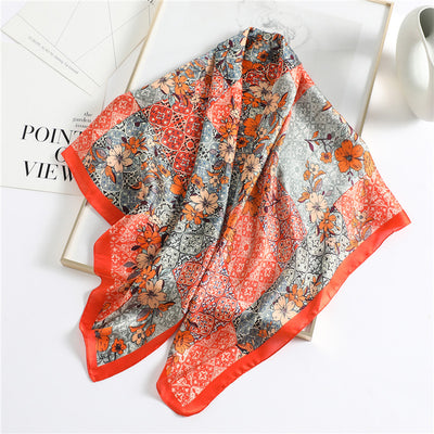 Pañuelos de Seda Estampados para Mujer - Hijab Versátil - Image 38