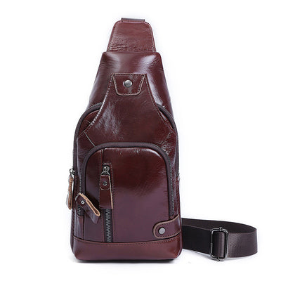 Bolsa de Pecho Vintage para Hombre - Crossbody de Cuero Estilo Retro - Image 10