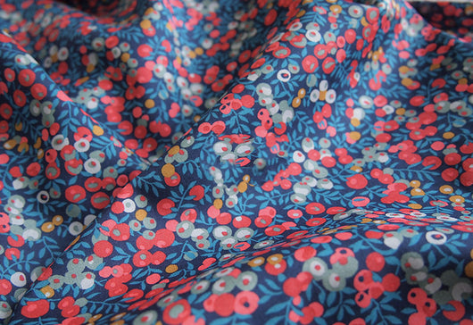 Camisa de Algodón Tana Lawn Liberty London Wilshire Wild Berry - Importación Británica - Image 8