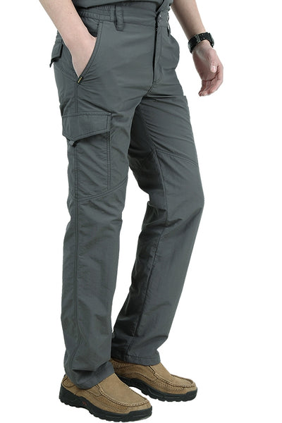 Pantalones Rectos de Cintura Media con Elástico para Hombre - Image 6