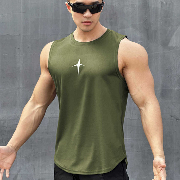 Camiseta Ajustada sin Mangas para Hombre